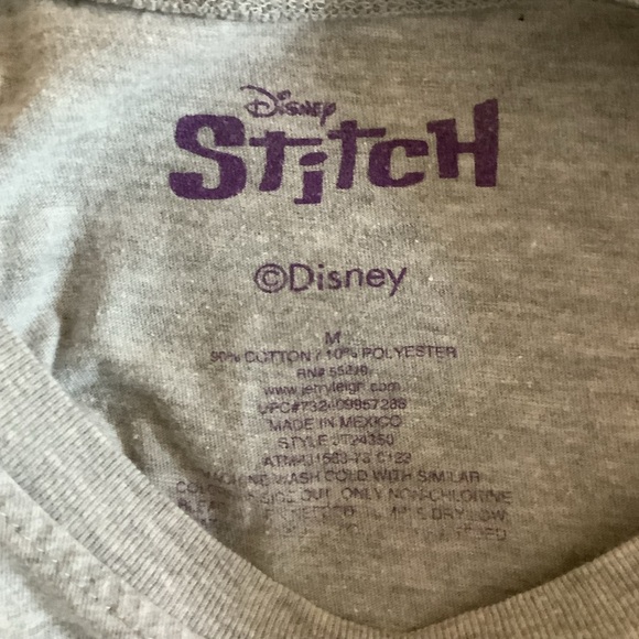 Vans & Disney Size Medium Black and White Checkered T-Shirt & Stitch Graphic Tee - Picture 9 of 9